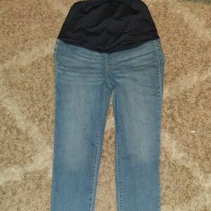 J. Crew High Rise Blue Maternity Jeans